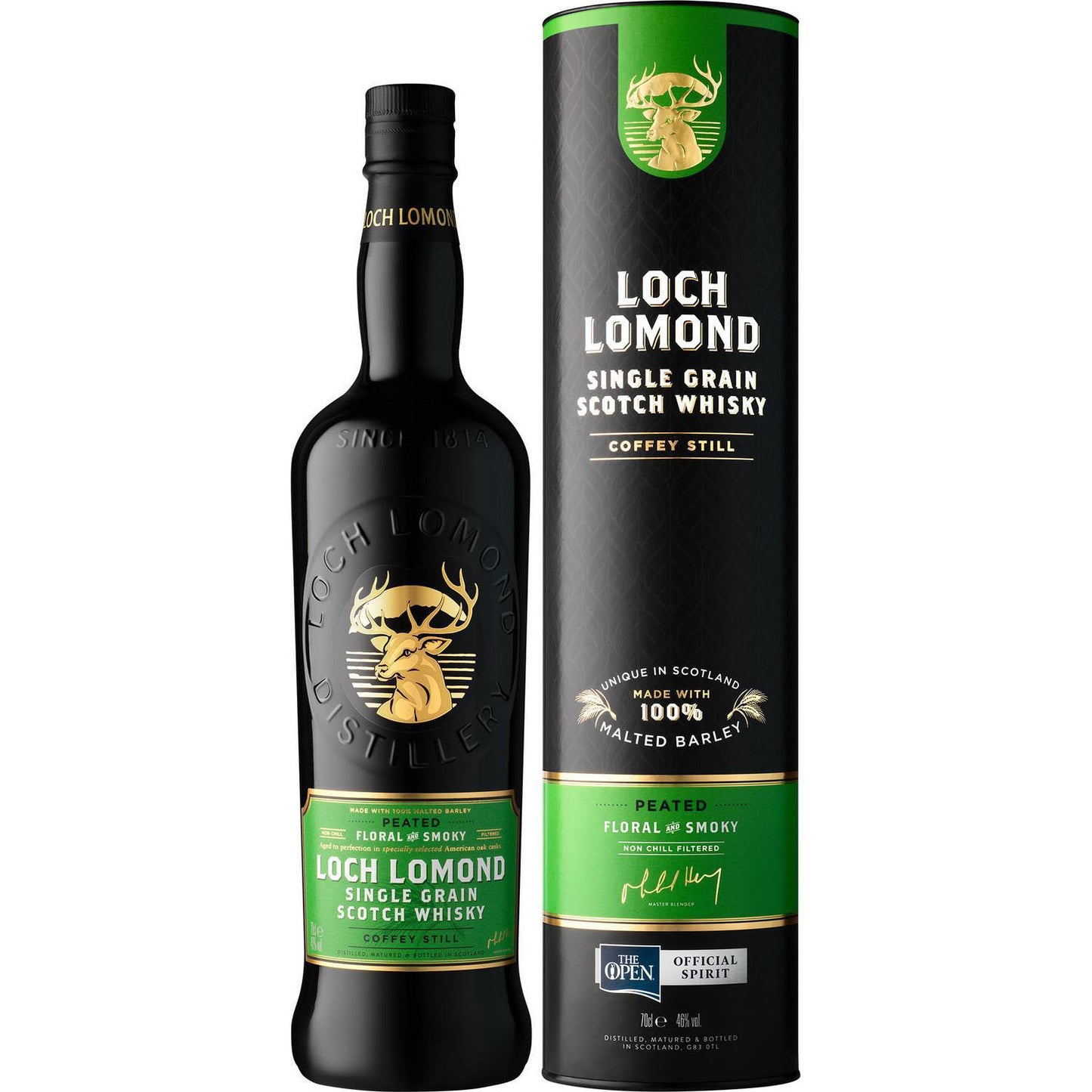 Loch Lomond Single Grain Peated 0,7L 46% Tuba