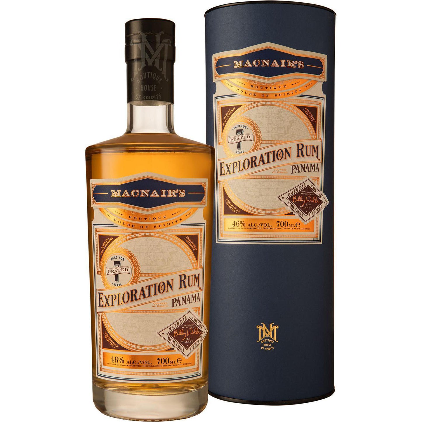 Macnair'S Exploration Rum Panama Peated 7Yo 0,7 46%