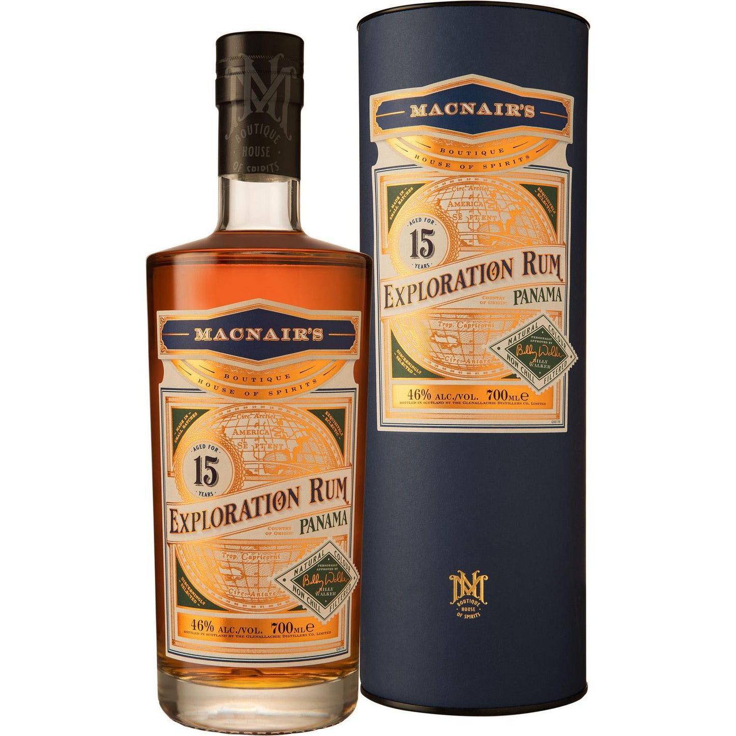 Macnair'S Exploration Rum Panama 15Yo 0,7 46%