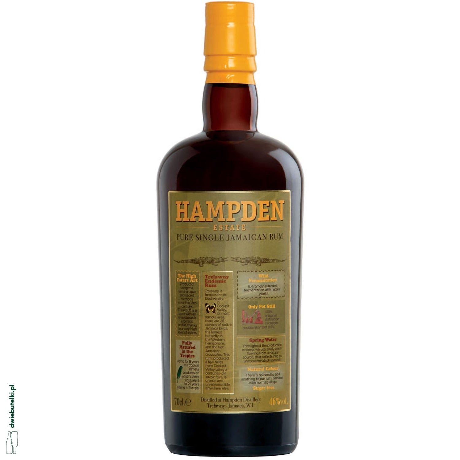 HAMPDEN ESTATE JAMAICAN RUM 8YO 46% 0,7