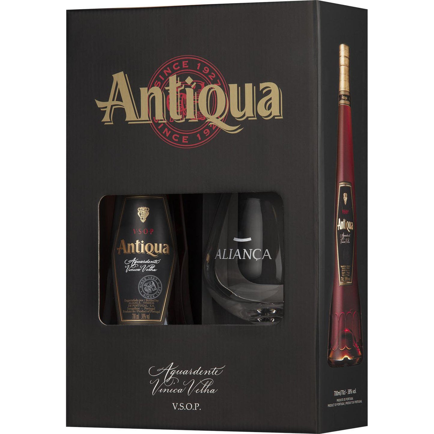 Antiqua Vsop + Kieliszek 0,7 38% Aguardente