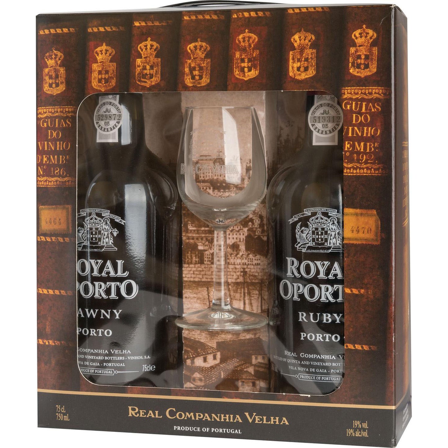 Royal Oporto Ruby+Tawny 2X0,75L 19% + Kieliszek