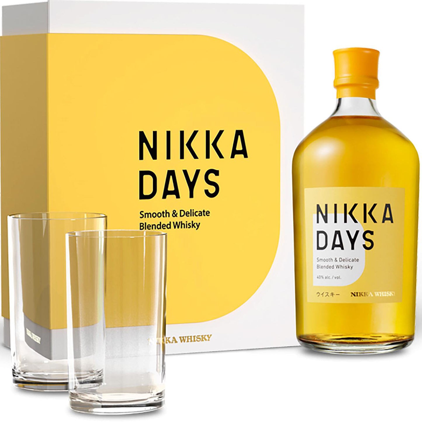 Nikka Days Whisky 0,7 40% + 2 Szklanki Kartonik