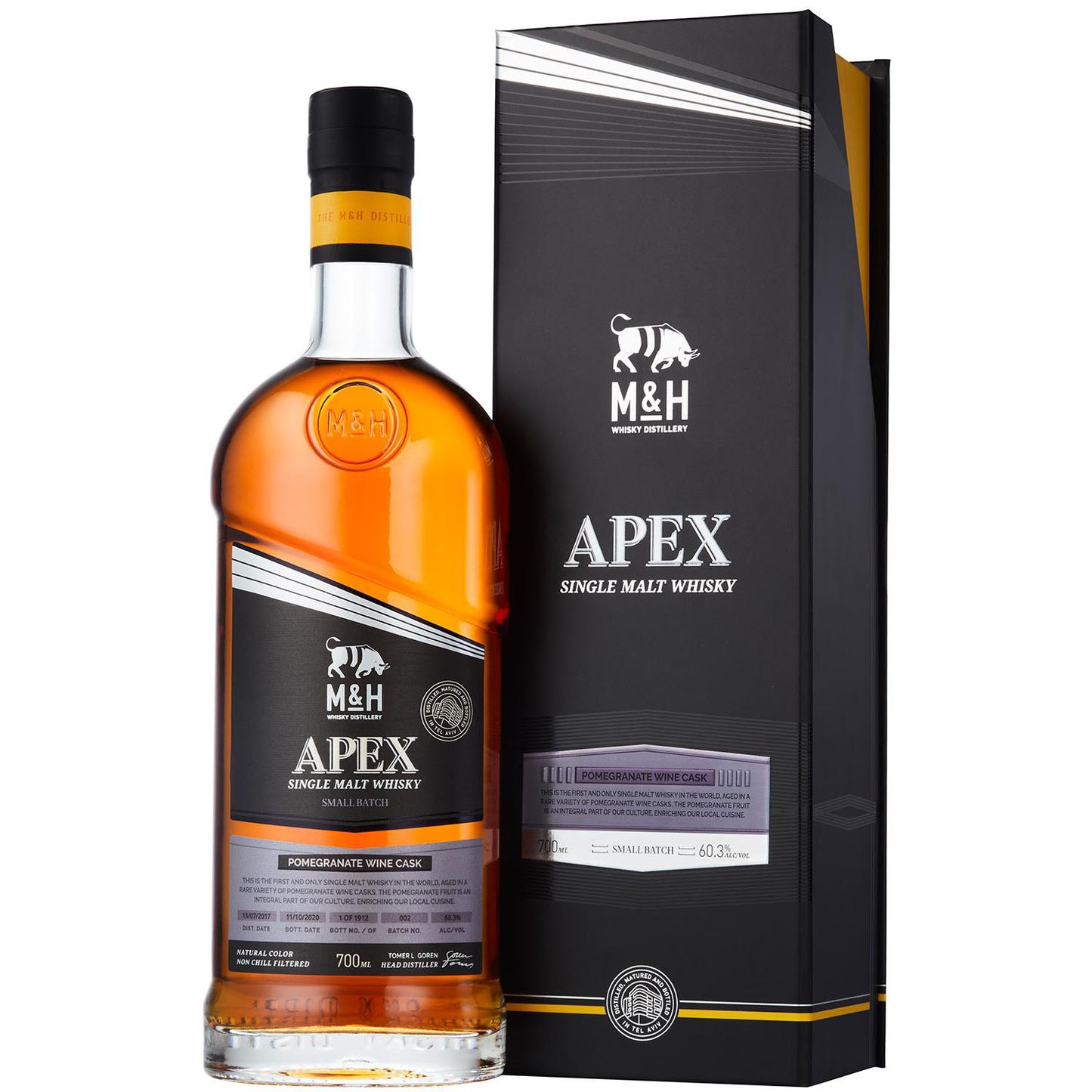 M&H Apex Pomegranate Cask Single Malt 0,7 57,2%