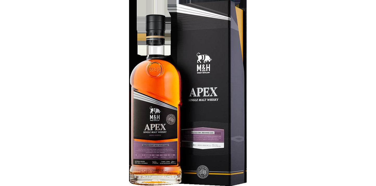 M&H Apex Peated Fortified Wine Cask Single Malt 0,7 55,3%