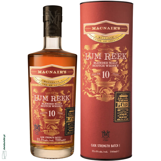 MACNAIR'S LUM REEK 10YO PEATED BLENDED MALT BATCH 1