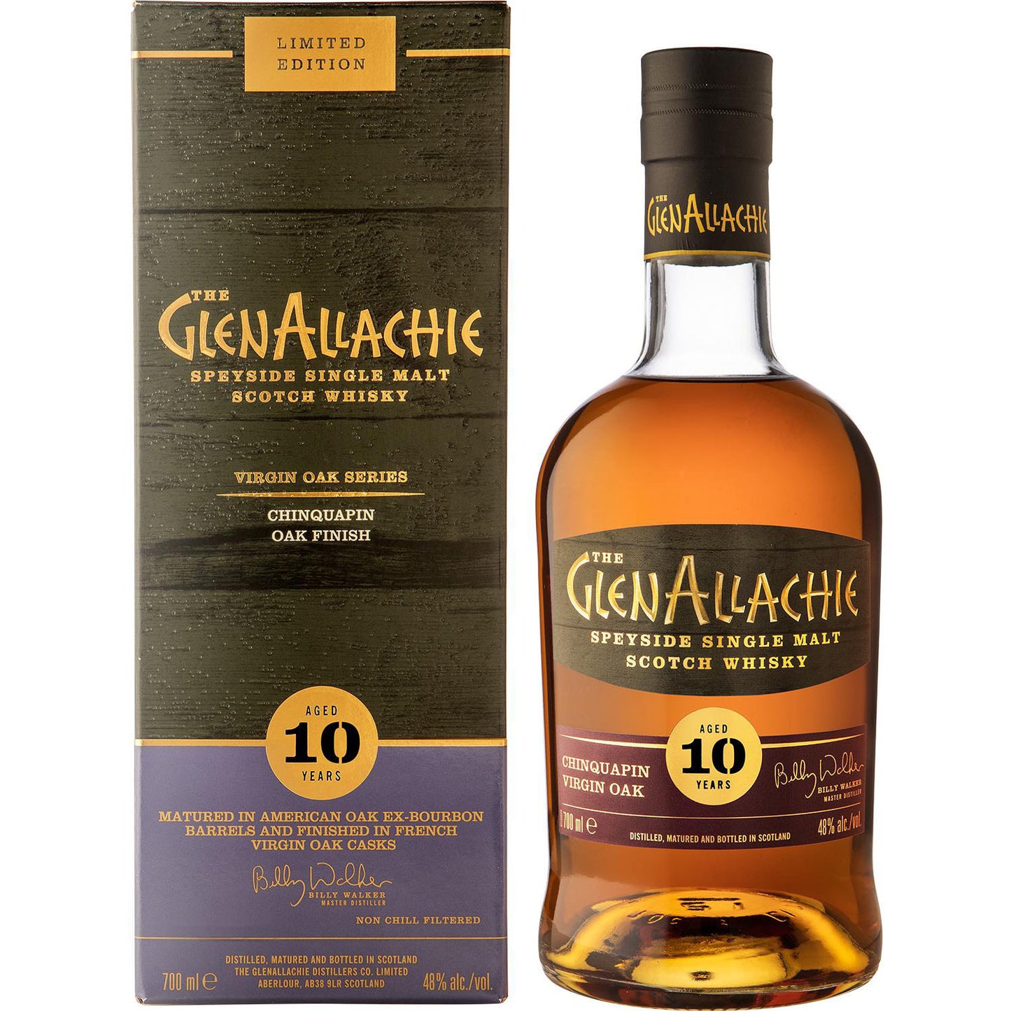 Glenallachie 10Yo Virgin Oak Chinquapin 48% 0,7L Kartonik