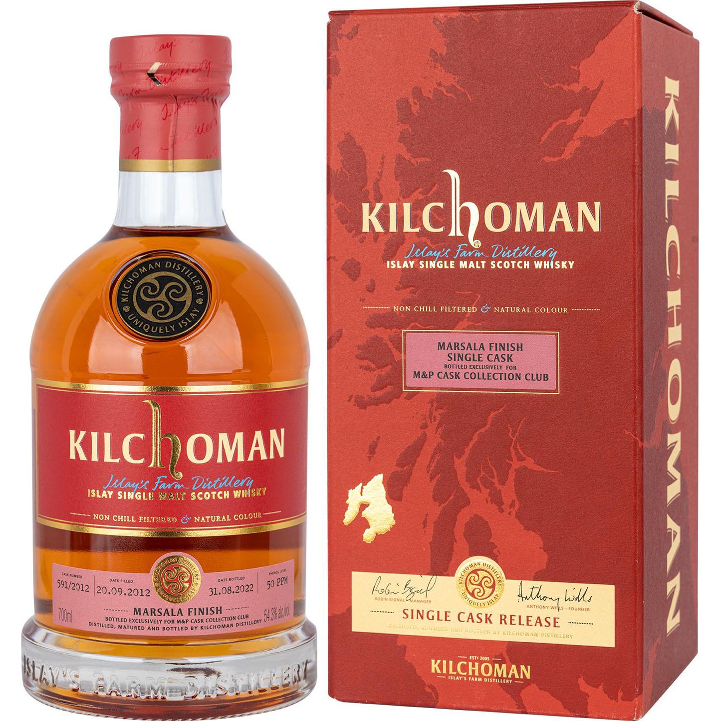 Kilchoman M&P Cask 591/2012 Marsala Finish 0,7