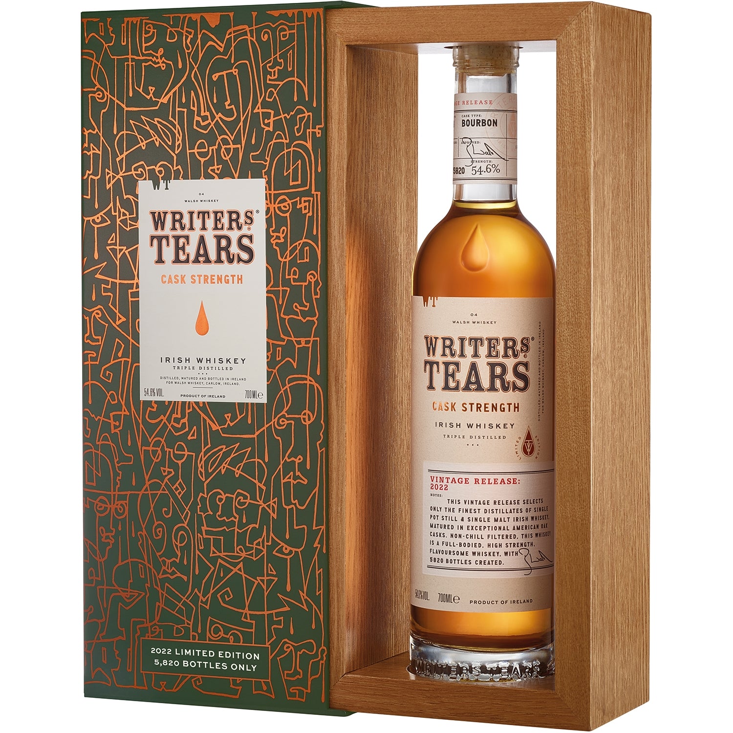 WRITERS TEARS RARE CASK STRENGTH 54,6%