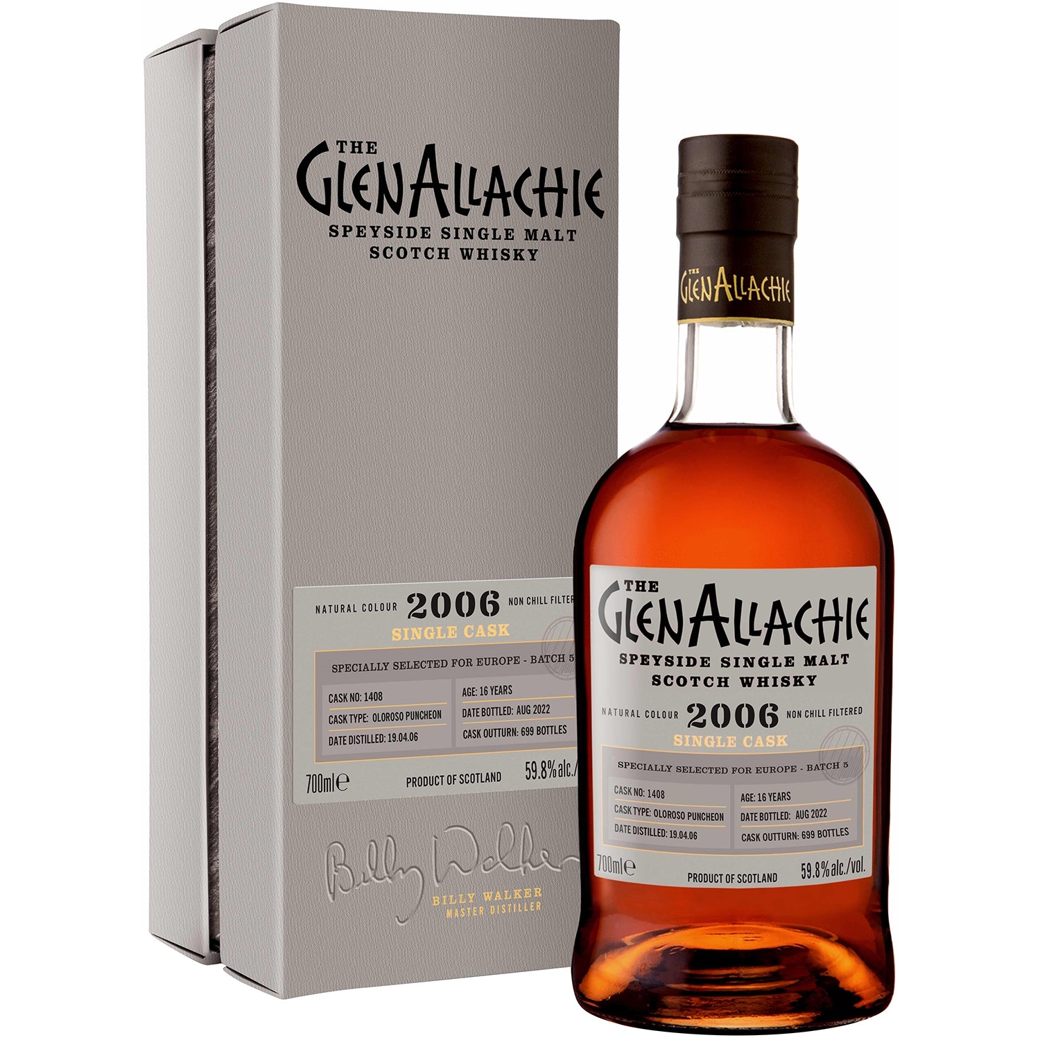 GLENALLACHIE 2006 59,8% CASK 1408 0,7L