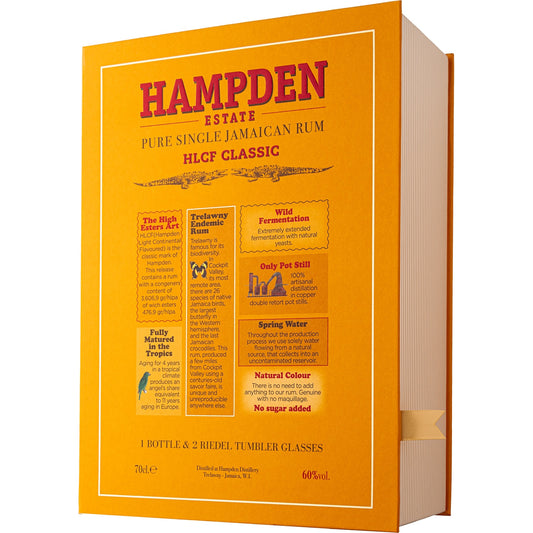 HAMPDEN HLCF CLASSIC RUM 60% 0,7 + SZKLANKI