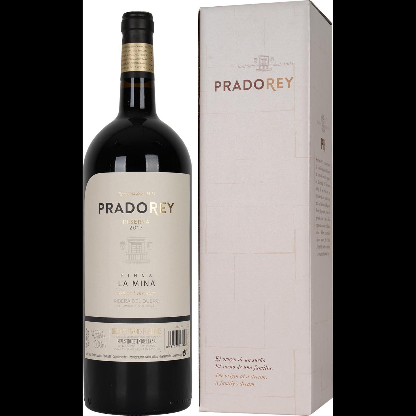 Pradorey Reserva 1,5L 2017 Finca La Mina Karton