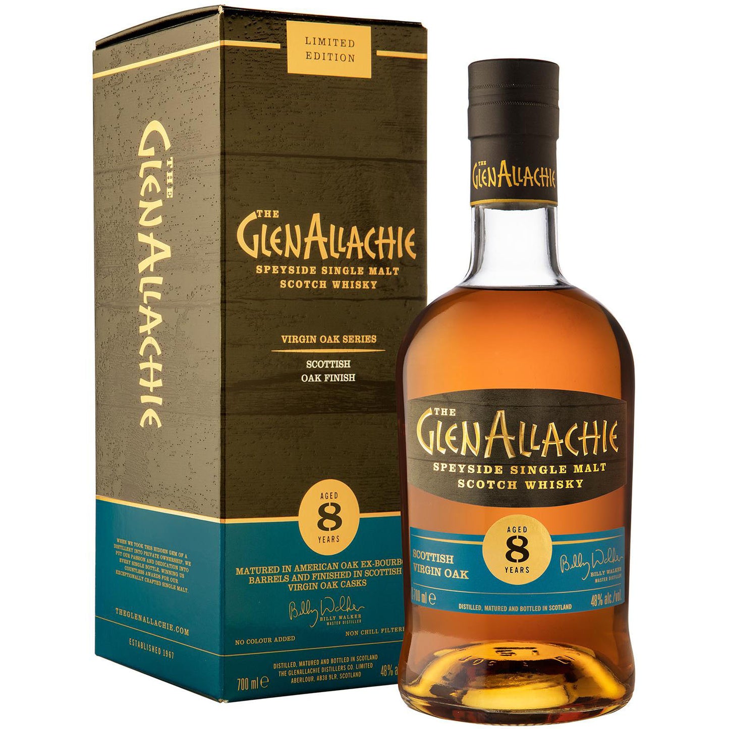 Glenallachie 8Yo Virgin Oak Scottish 48% 0,7L Kartonik