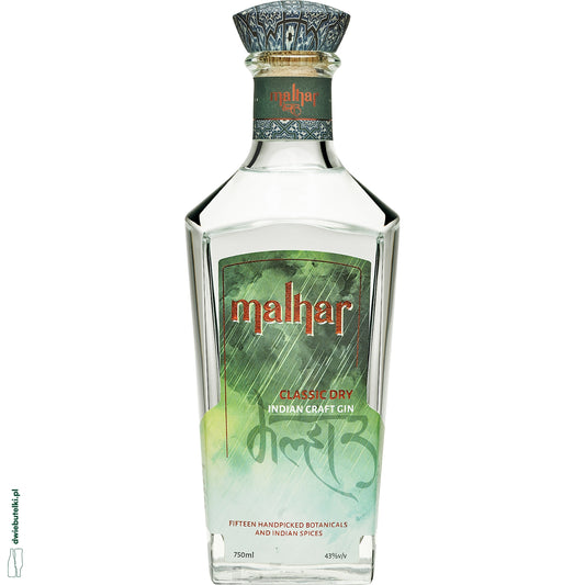 MALHAR CLASSIC DRY INDIAN GIN 0,7