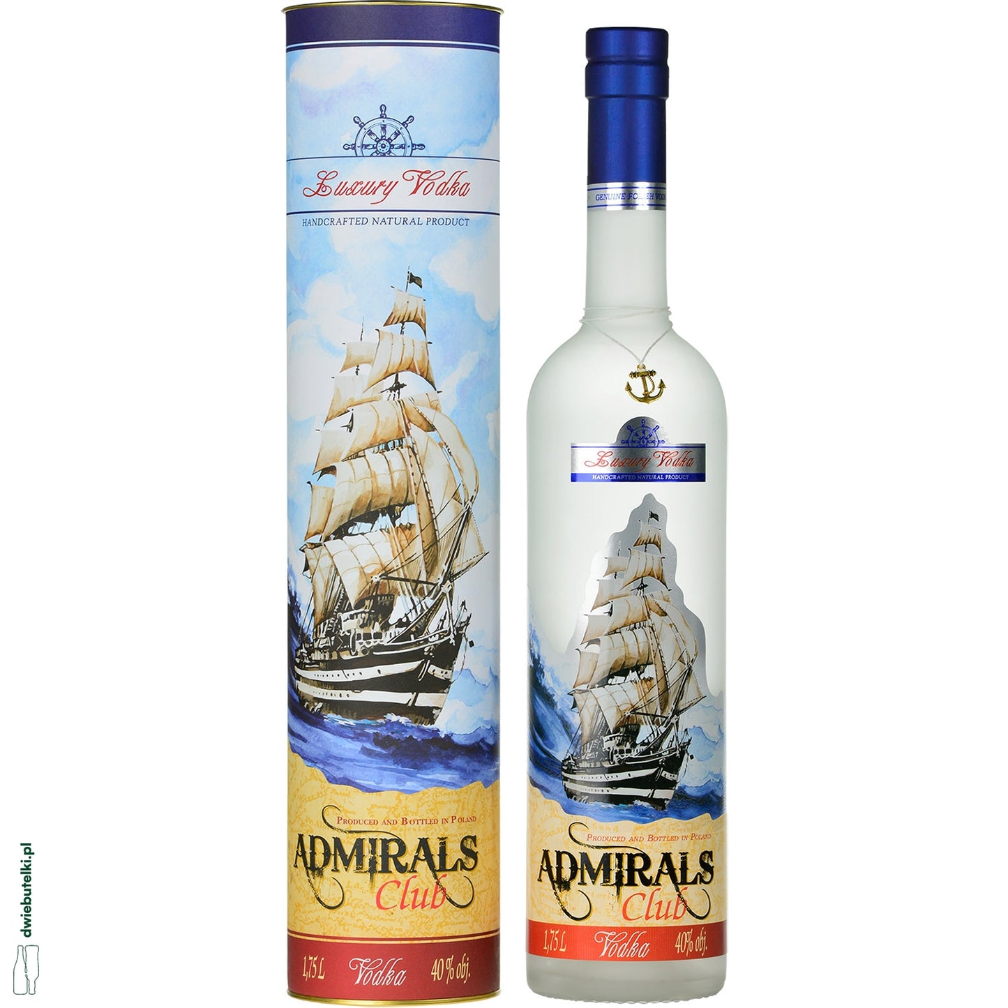 ADMIRALS CLUB VODKA 1,75 40% TUBA