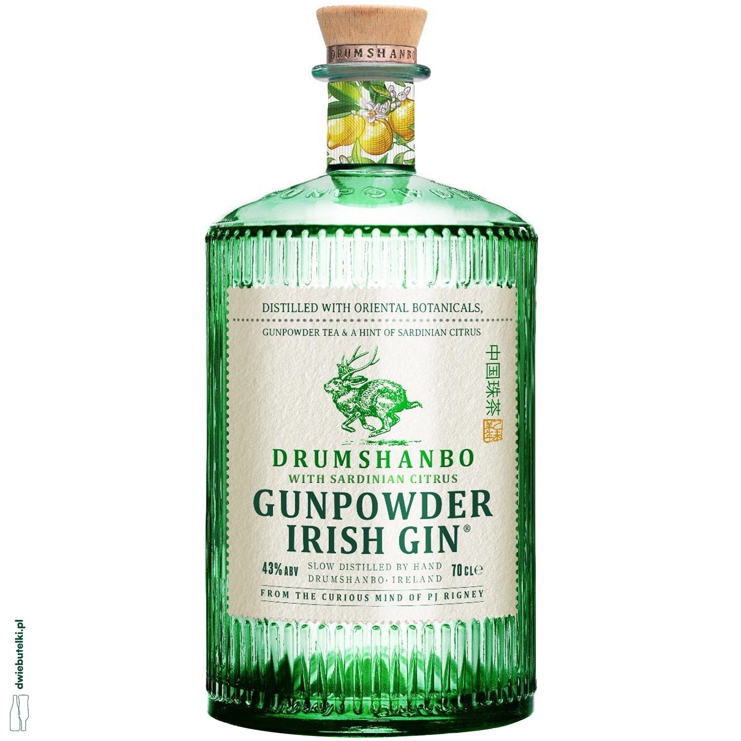 DRUMSHANBO GUNPOWDER IRISH GIN WITH CITRUS43% 0,7