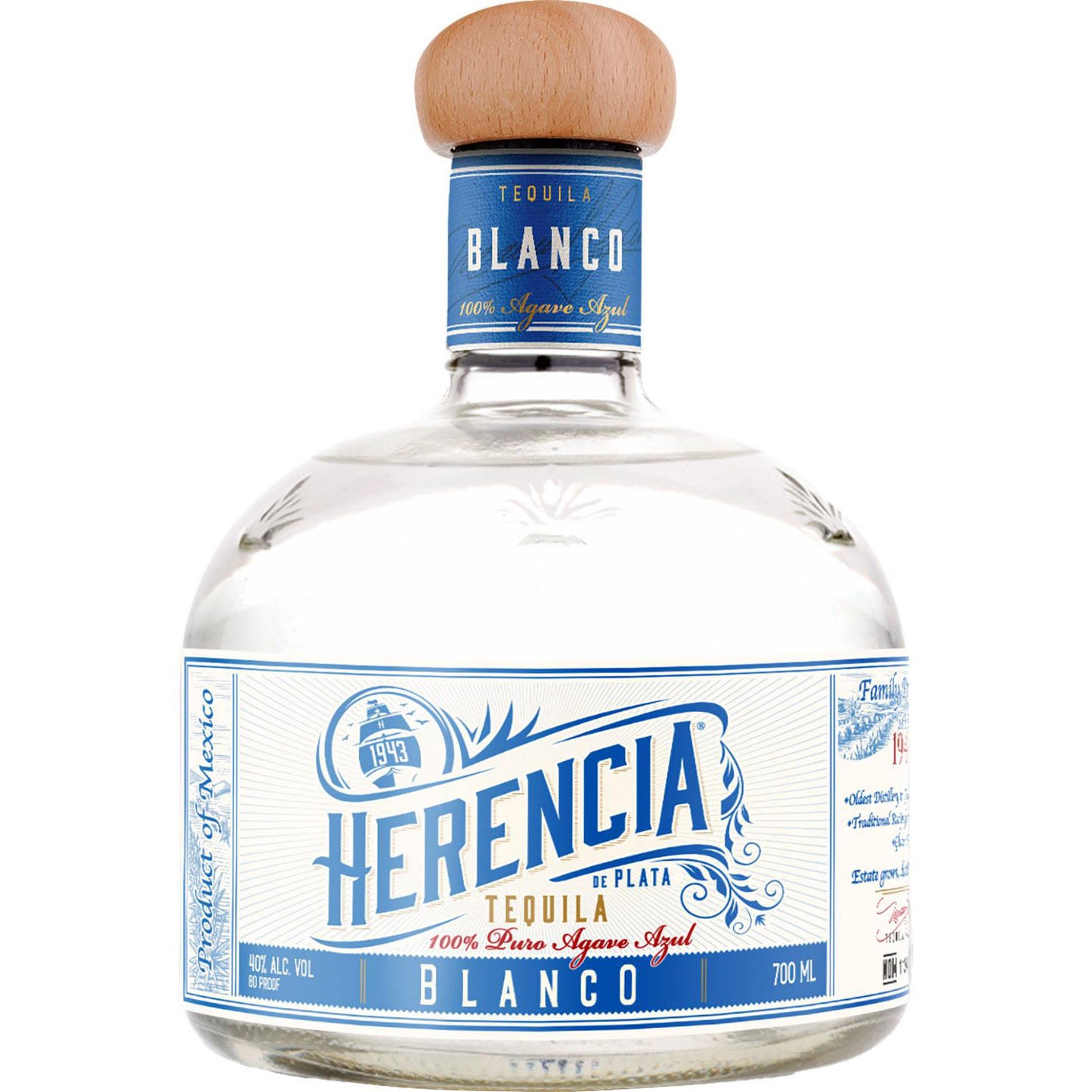 Tequila Herencia Blanco/Silver 0,7L 38%