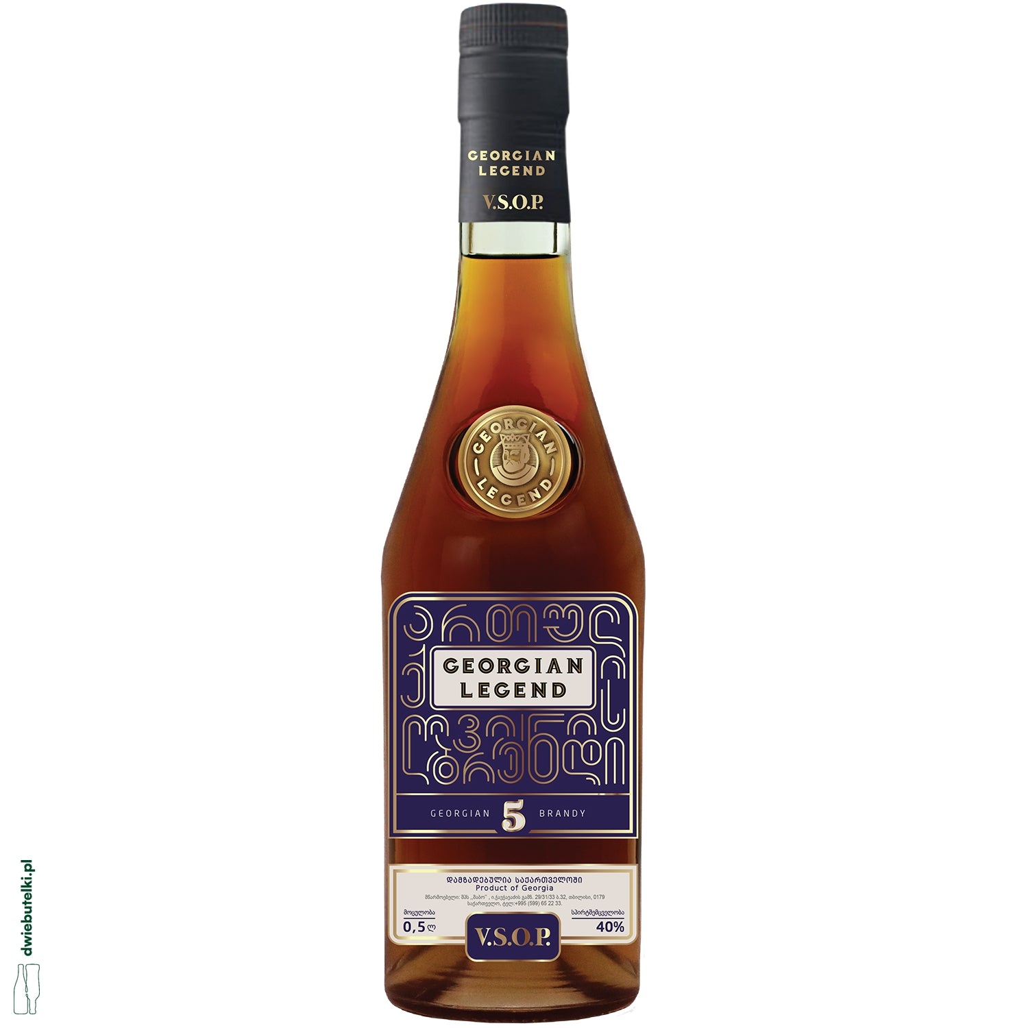 GEORGIAN LEGEND VSOP 5 YEARS 40% BRANDY 0,5L
