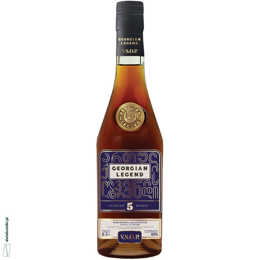 GEORGIAN LEGEND VSOP 5 YEARS 40% BRANDY 0,5L