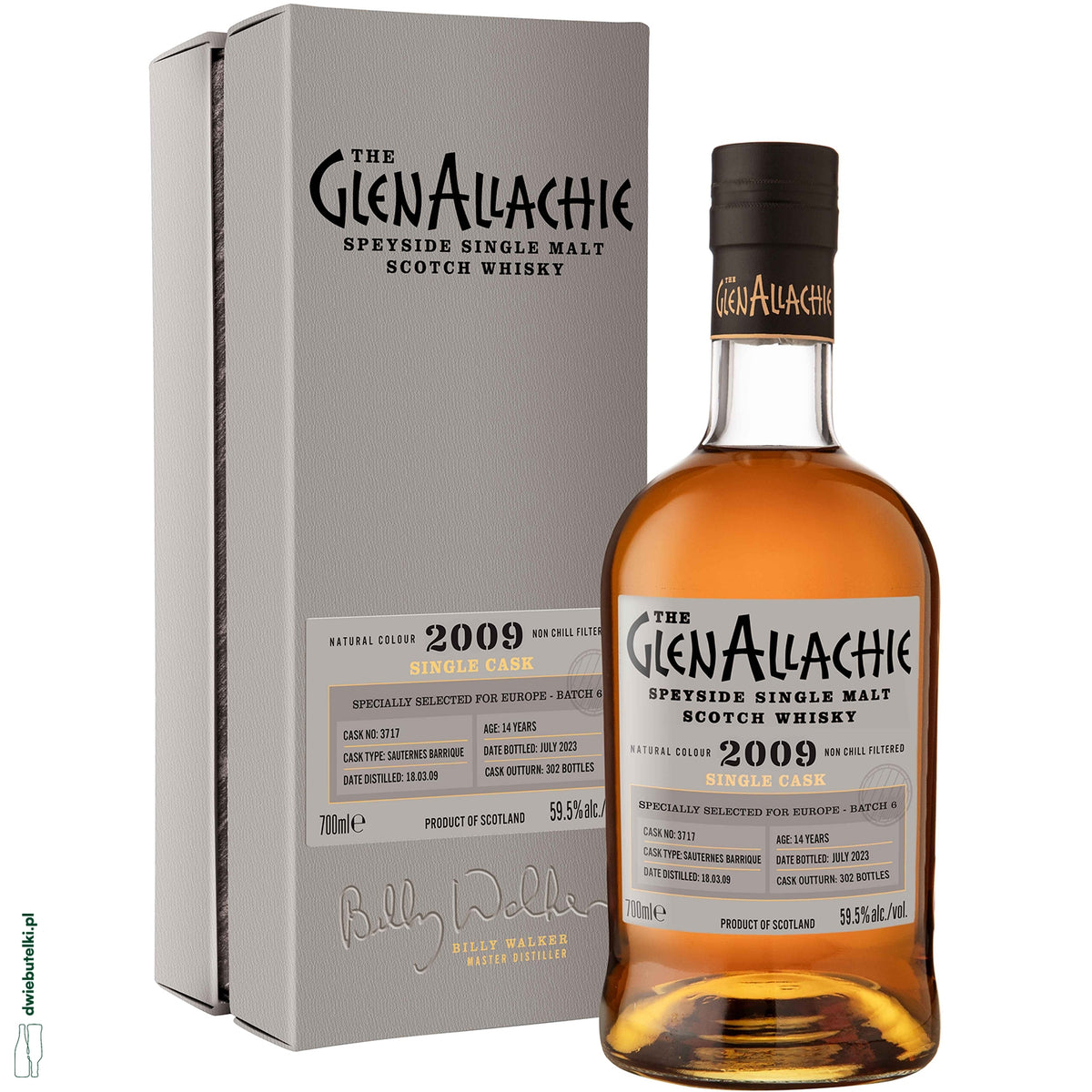 GLENALLACHIE 2009 59,5% CASK 3717 0,7L KARTONIK