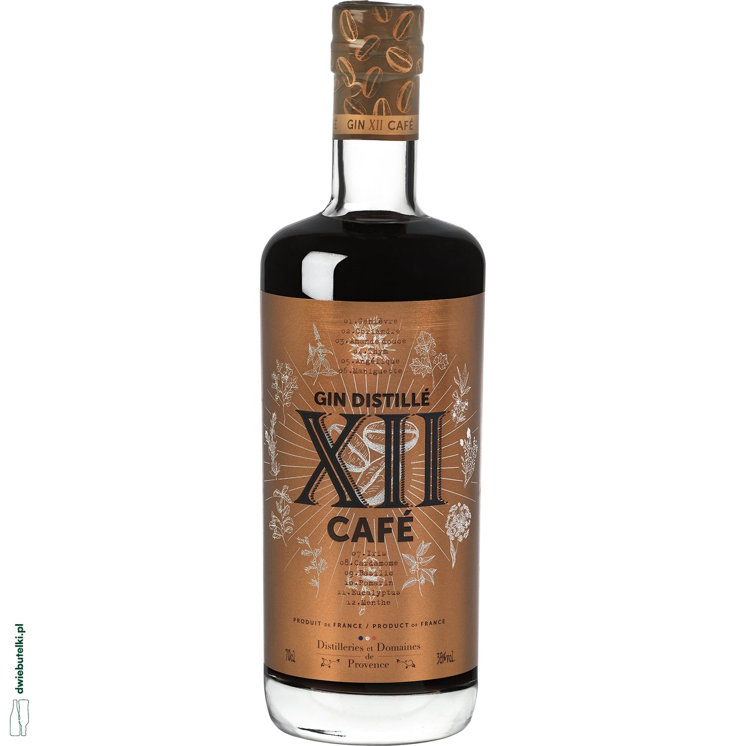 GIN XII CAFE 38% 0,7