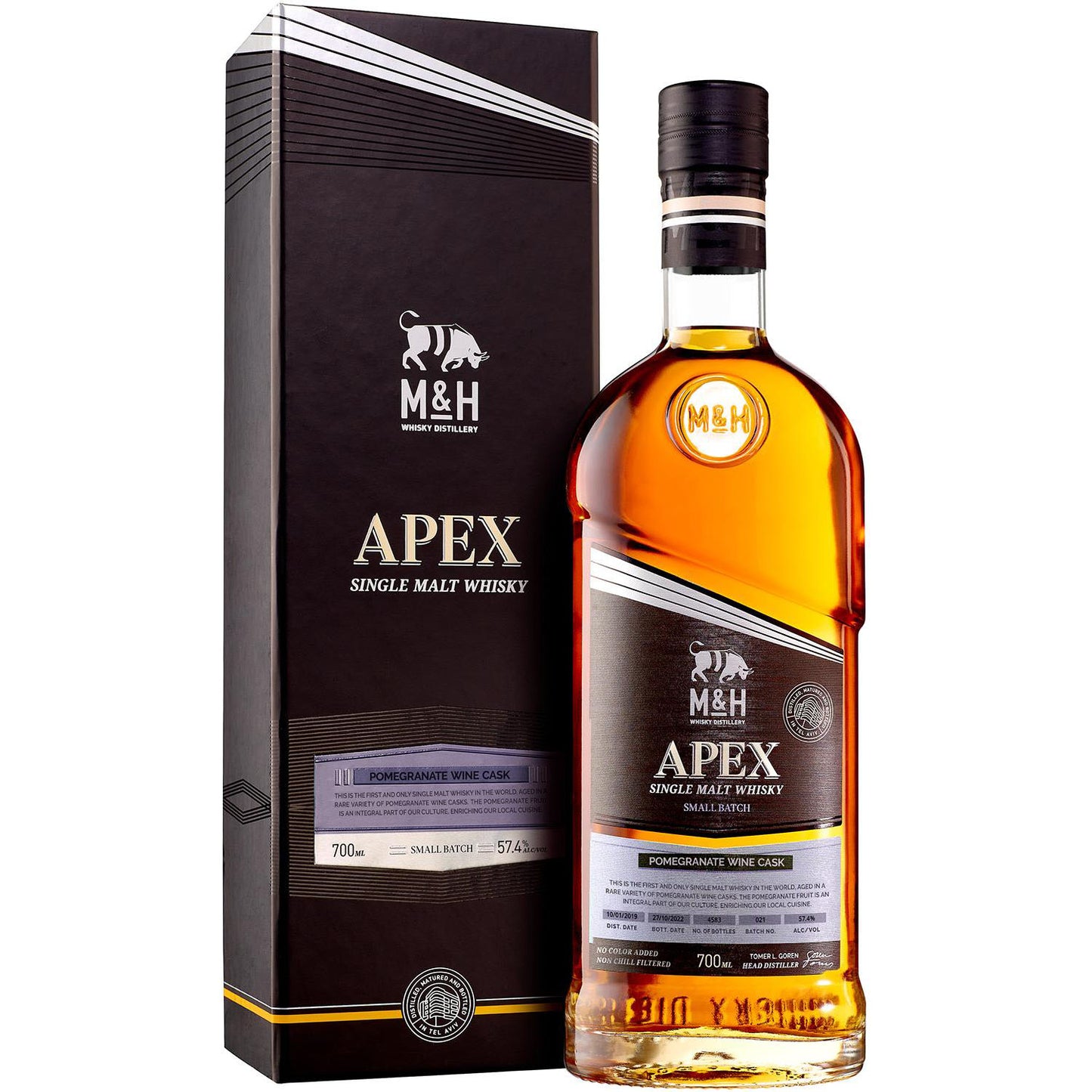 M&H Apex Pomegranate Wine Cask Batch #21 S.Malt 0,7 57,4%