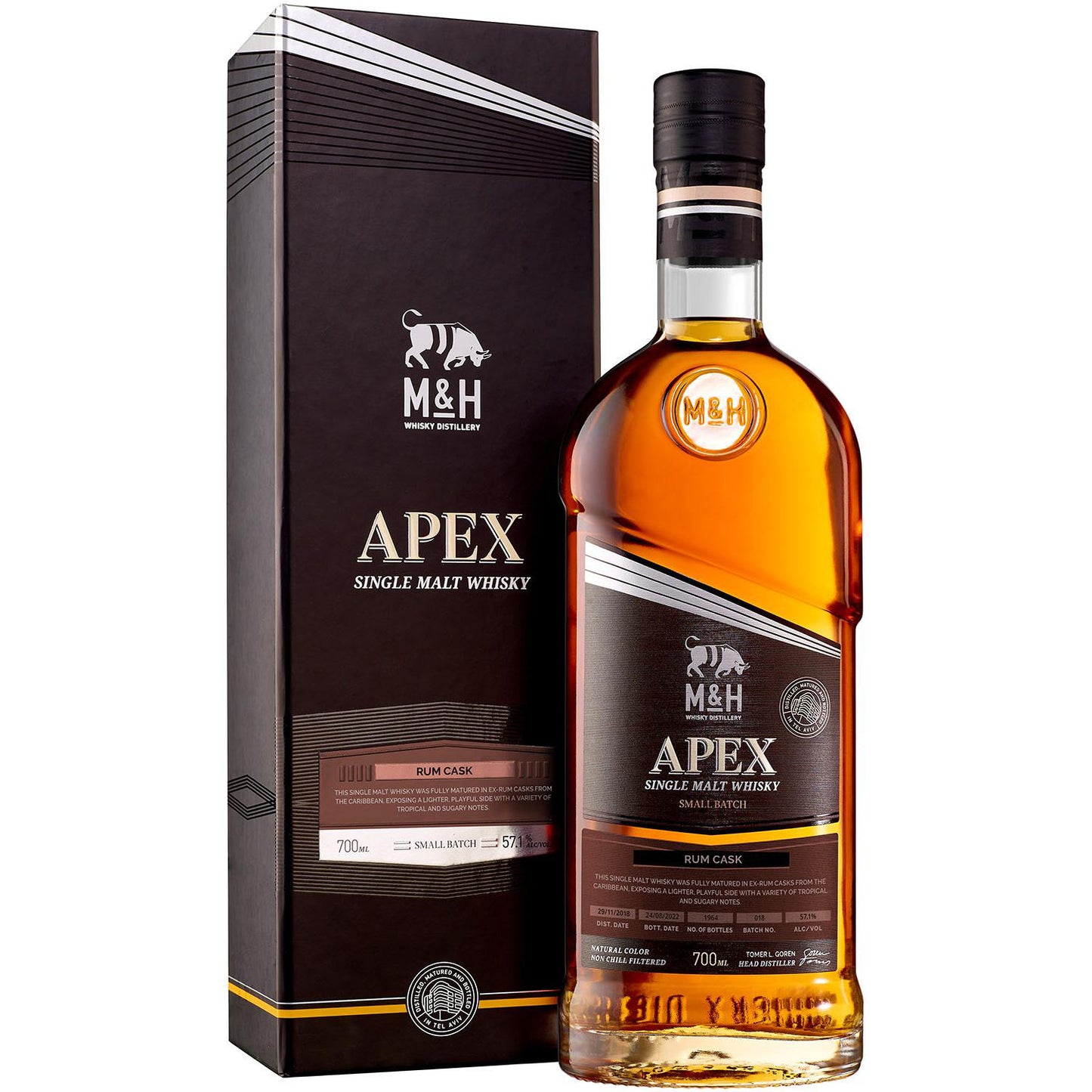 M&H Apex Rum Cask Small Batch #18 0,7 57,1%