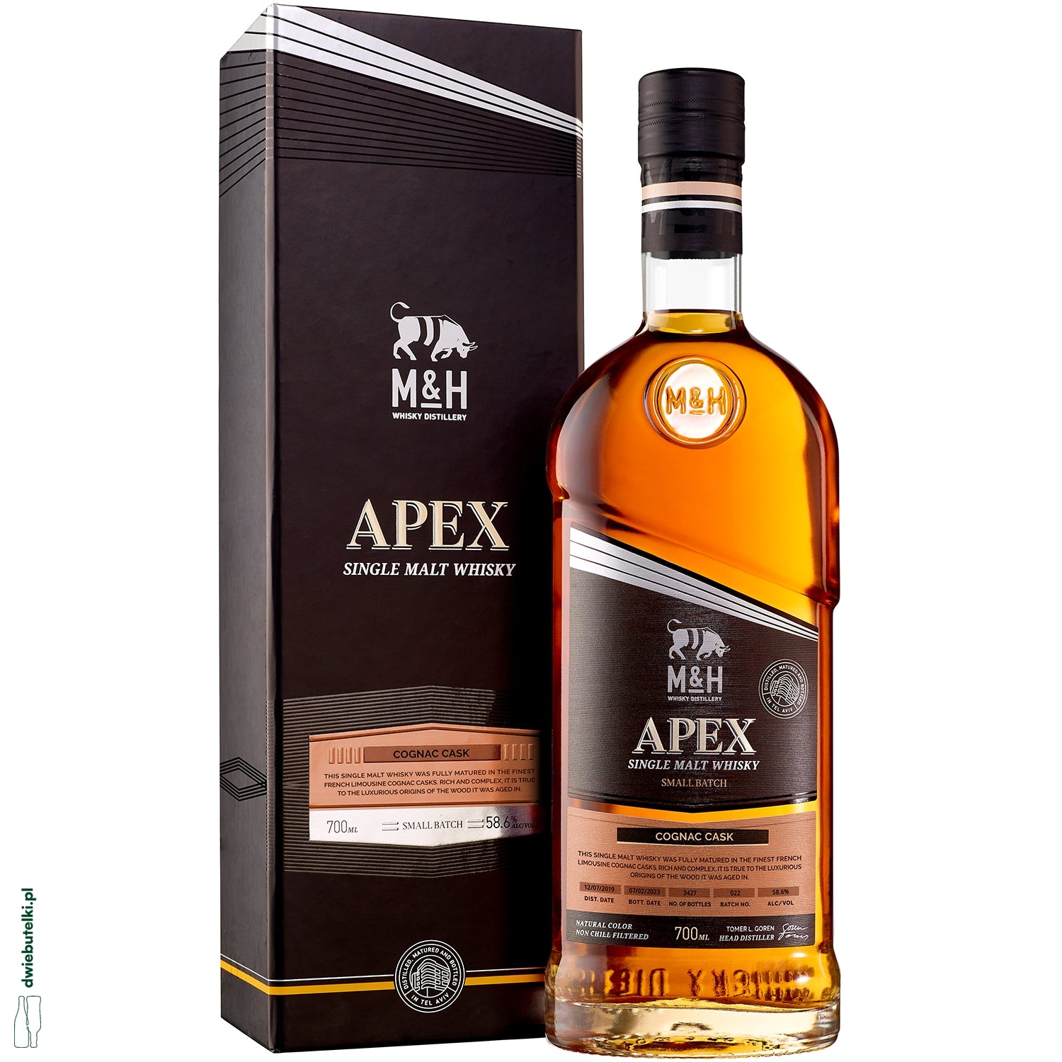 M&H APEX BATCH #22 COGNAC CASK 0,7 58,6%