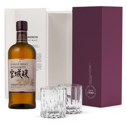 MIYAGIKYO SINGLE MALT KARTONIK + 2 SZKLANKI