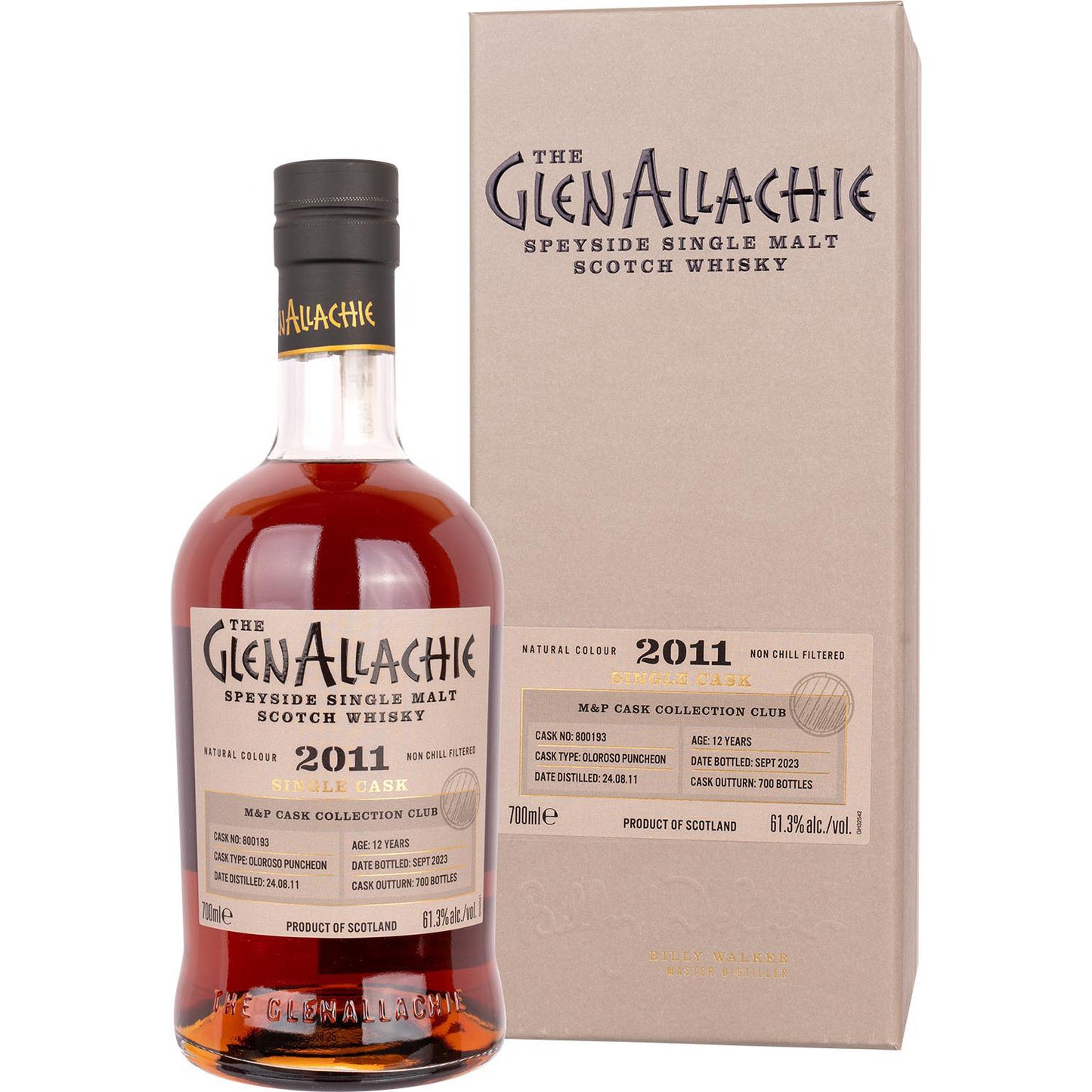 Glenallachie 2011 61,3% Cask 800193 0,7L