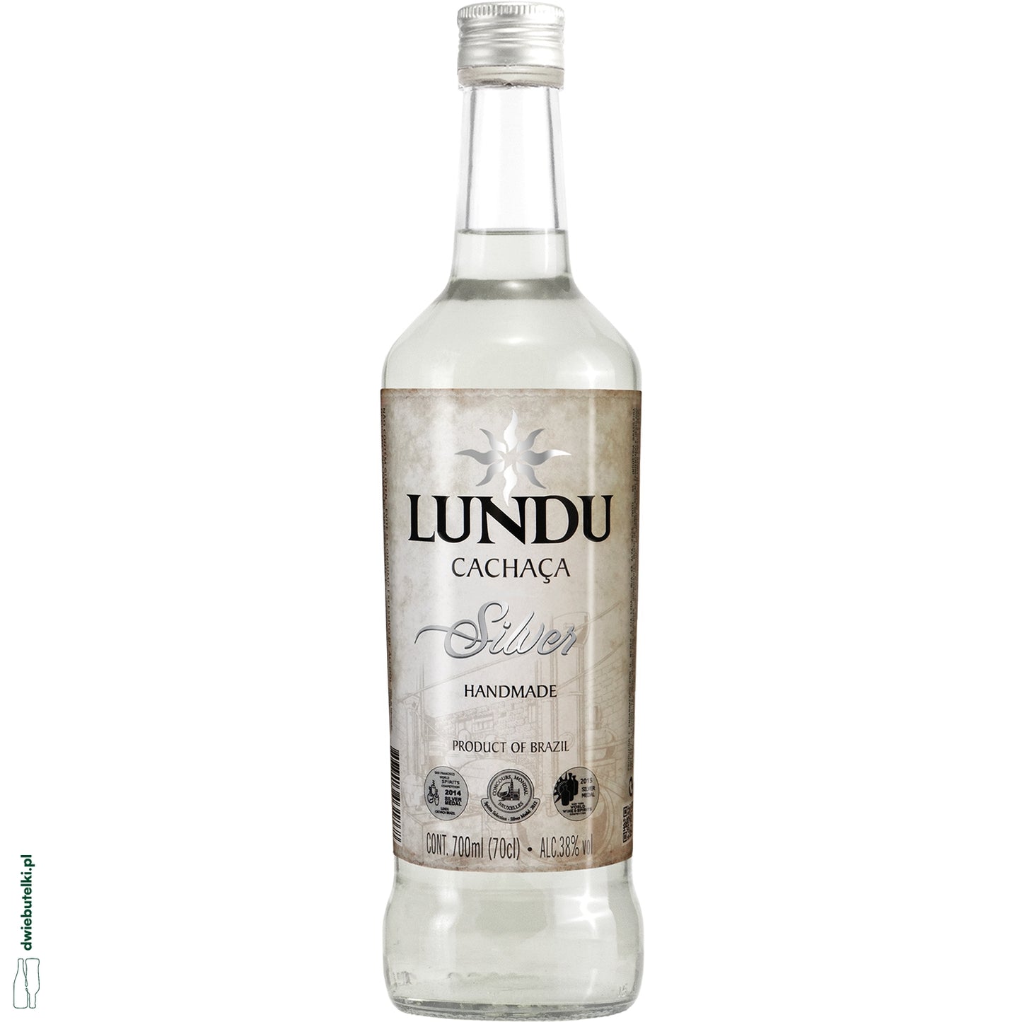 CACHACA LUNDU SILVER 0,7L 38%
