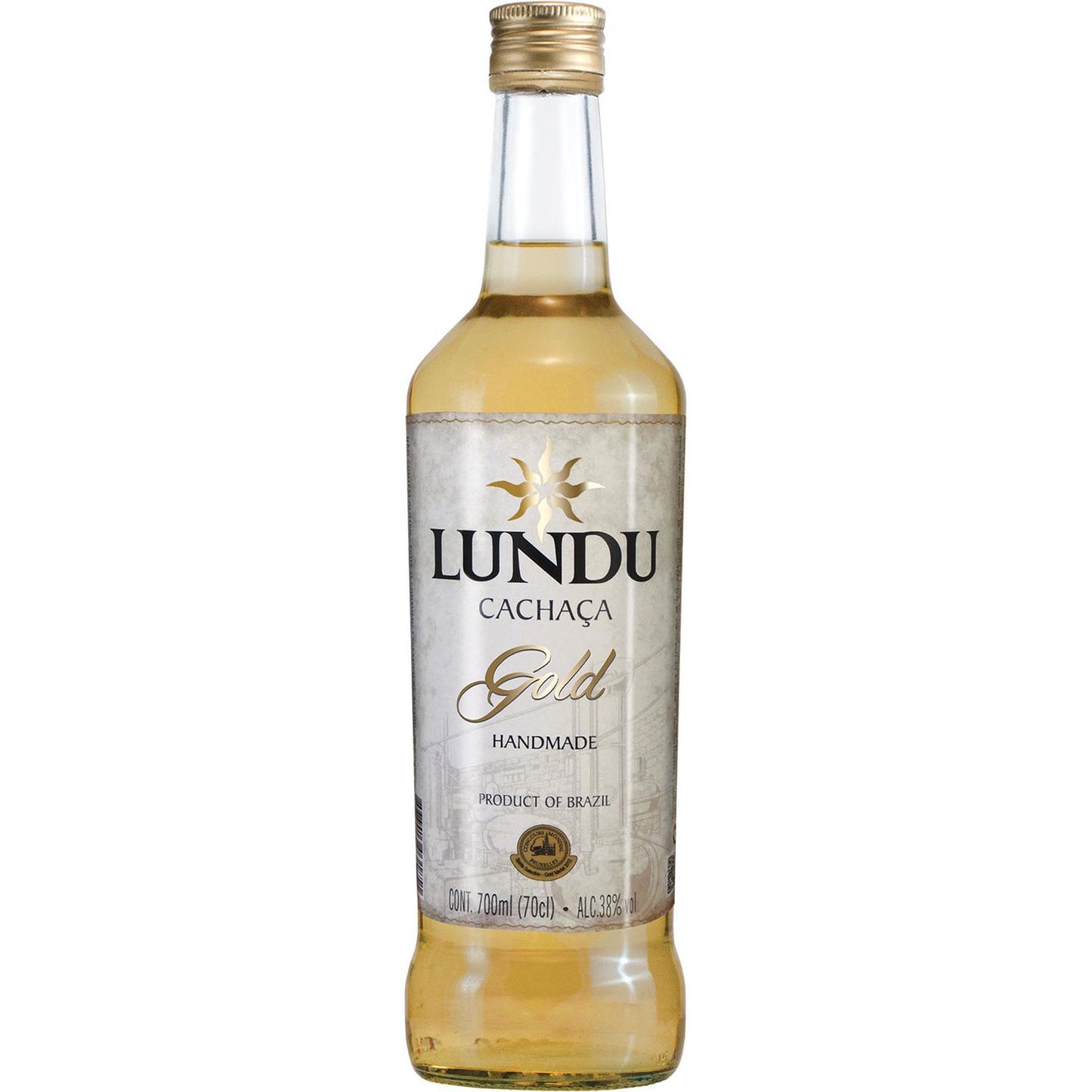 Cachaca Lundu Gold 0,7L 38%