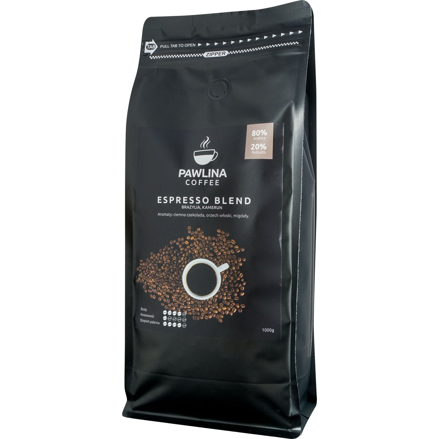 PAWLINA COFFEE 80% ARABICA 20% ROBUSTO 1000G 20241212