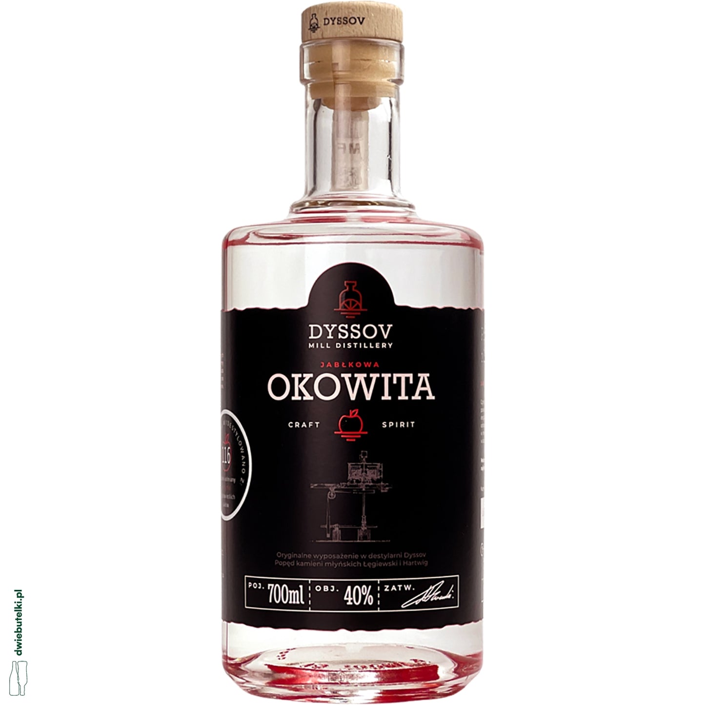 OKOWITA RZEMIEŚLNICZA Z JABŁEK 0,7L 40% DYSSOV