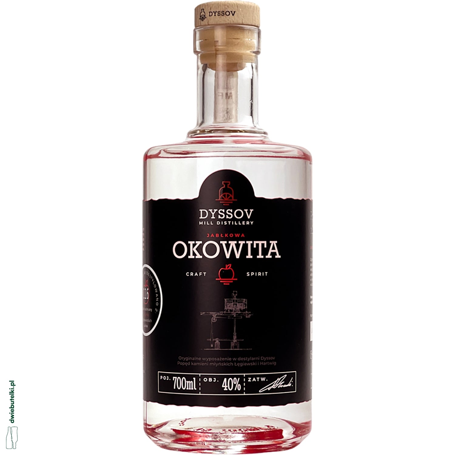 OKOWITA RZEMIEŚLNICZA Z JABŁEK 0,7L 40% DYSSOV