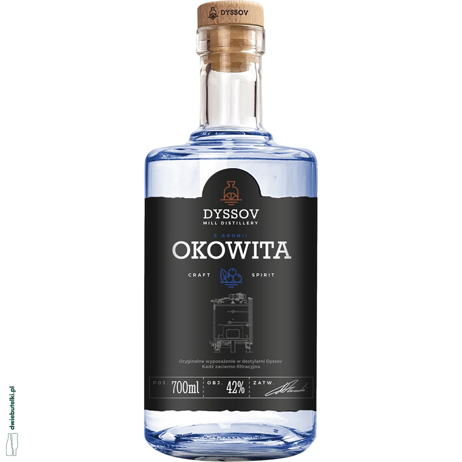 OKOWITA RZEMIEŚLNICZA Z ARONII 0,7L 42% DYSSOV