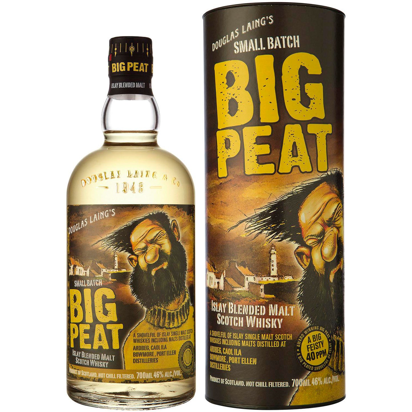 Big Peat Blended Malt 0,7L 46% W Tubie