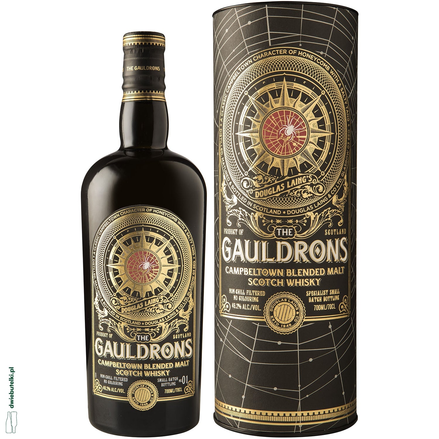 THE GAULDRONS CAMP. VATTED MALT 0,7 46,2% TUBA