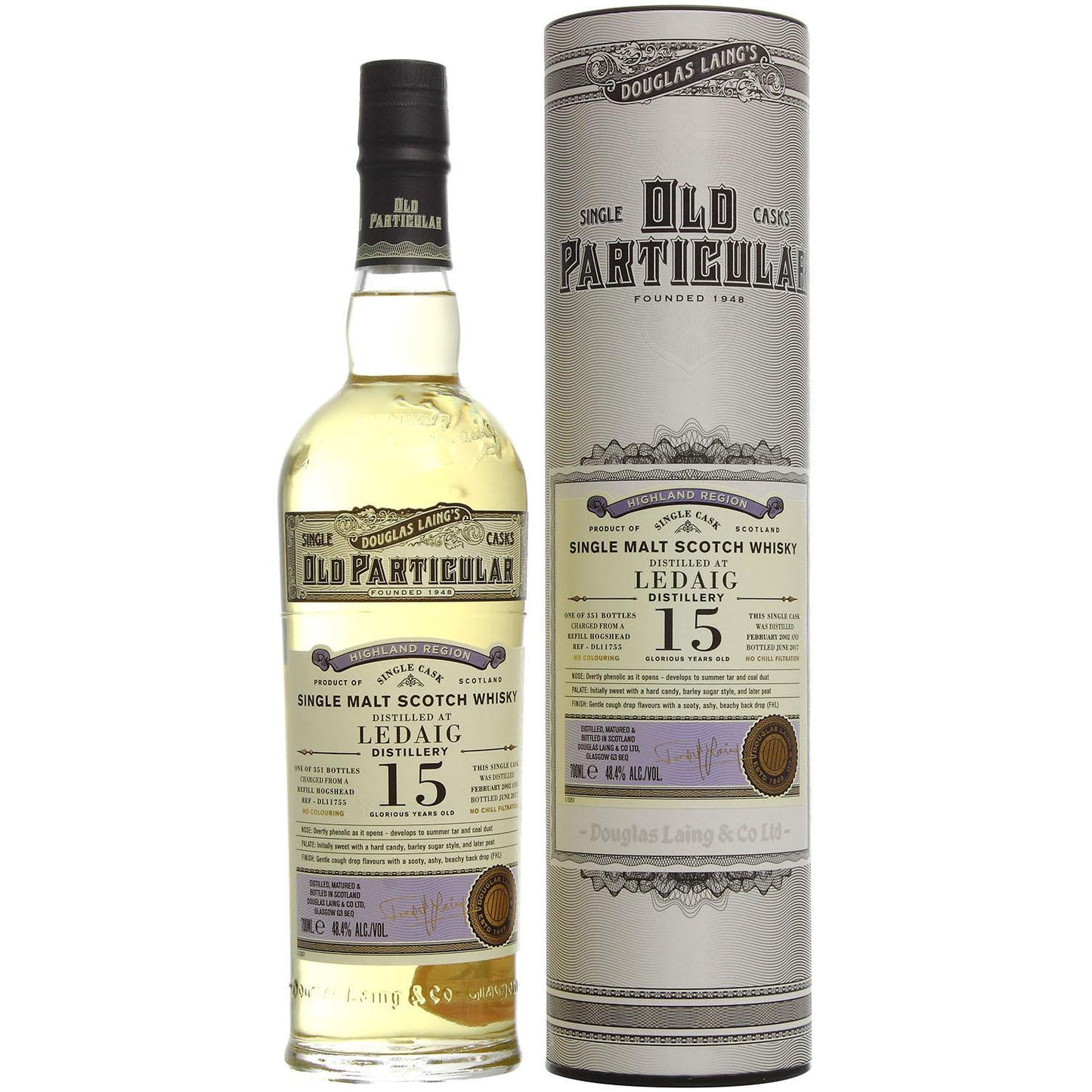 Old Particular Ledaig 2008 15Yo 48,4% 0,7L