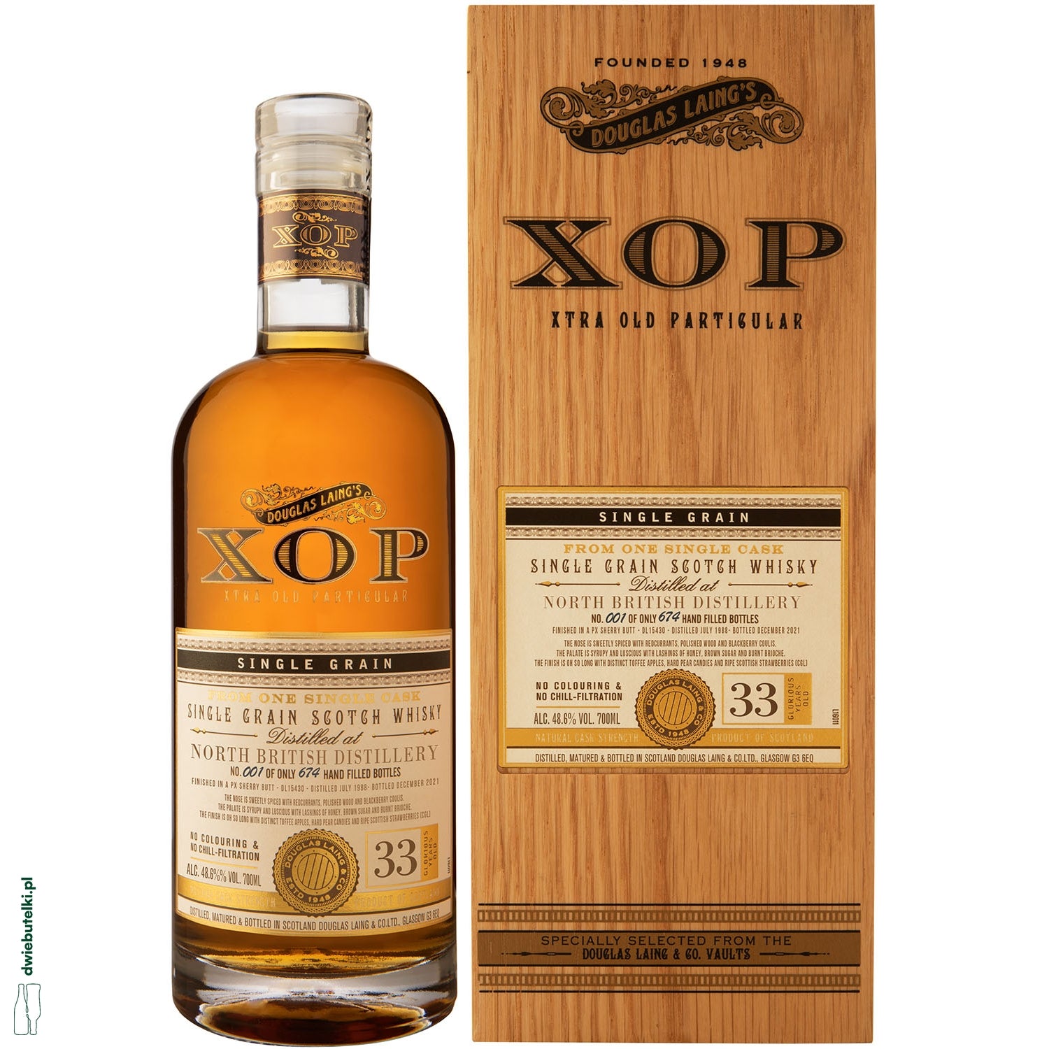 XOP NORTH BRITISH 1988 33YO 0,7L 48,6%