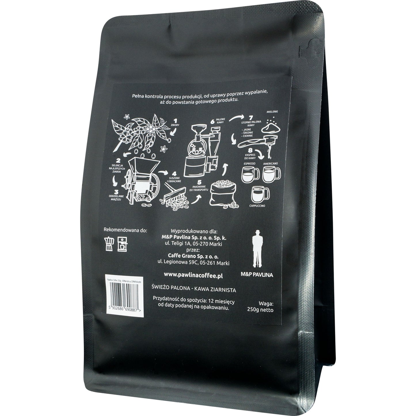 PAWLINA COFFEE 80% ARABICA 20% ROBUSTO 250G 20250412