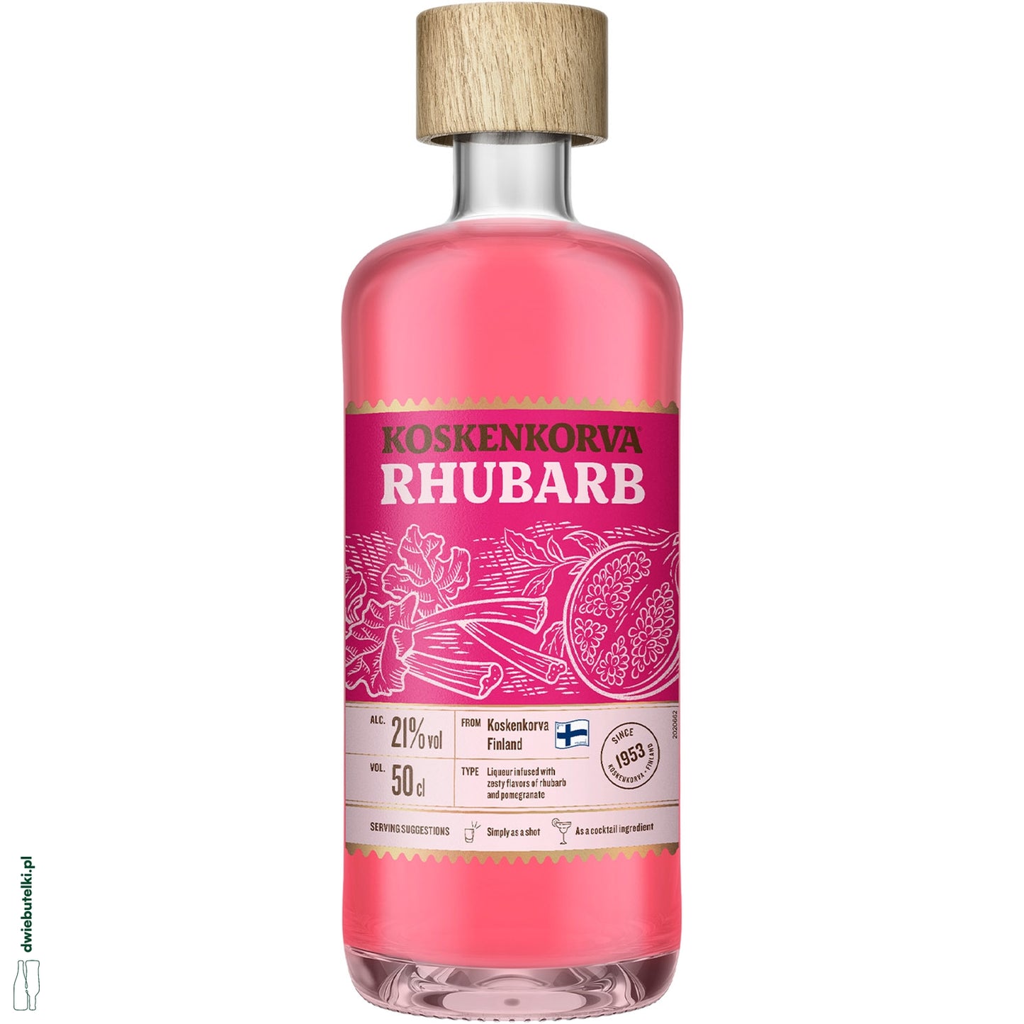 KOSKENKORVA 0,5L RHUBARB 21%