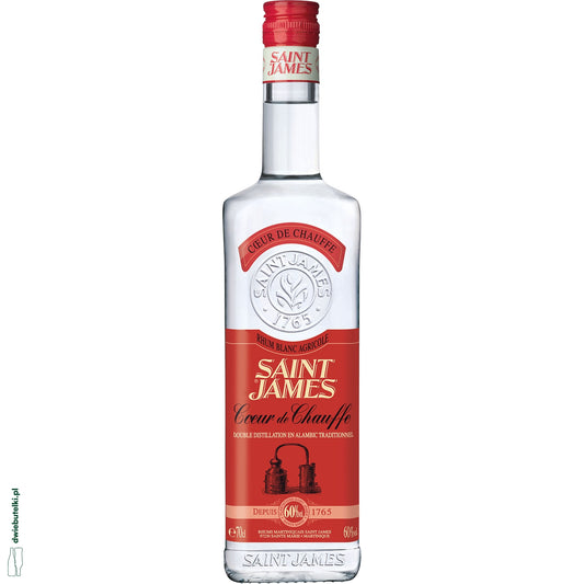 ST JAMES COEUR DE CHAUFFE RHUM BLANC 60% 0,7