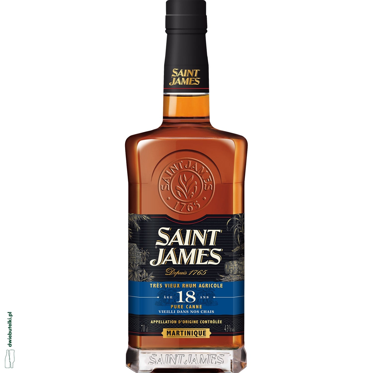 ST JAMES VIEUX AGE 18 ANS 43% 0,7L RUM KARTONIK