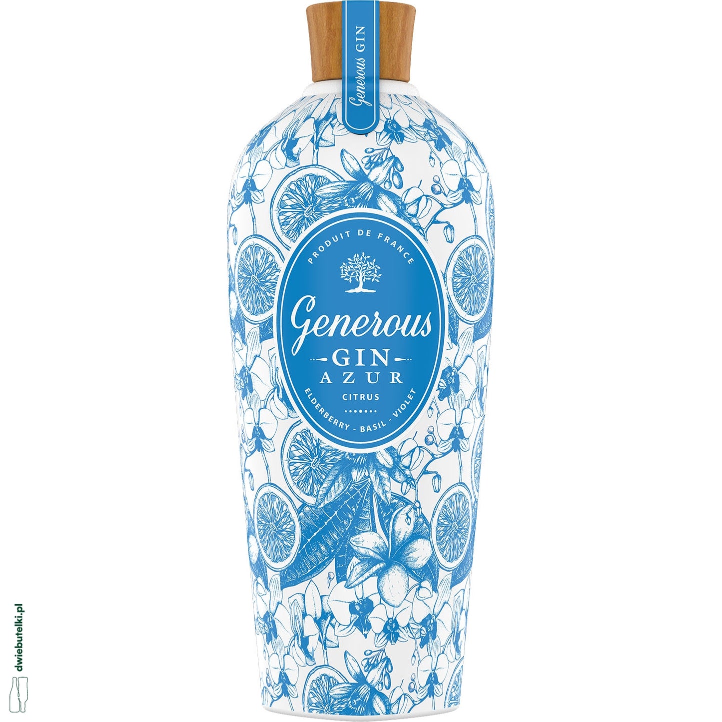 GENEROUS GIN AZUR 0,7 CITRUS BLUE