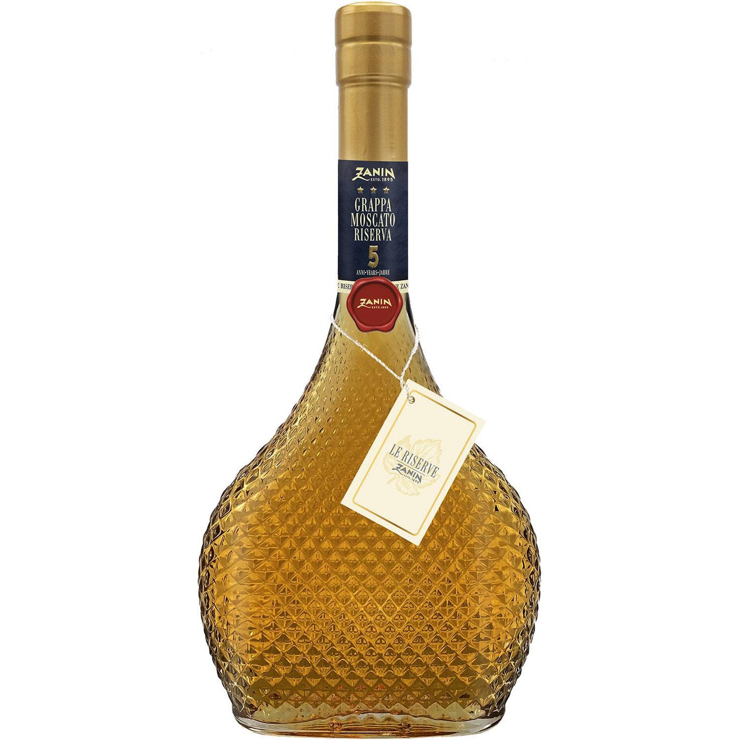 Zanin Grappa Moscato Riserva 5 Anni 40% 0,5L