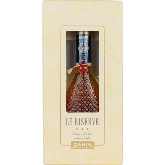 ZANIN GRAPPA MOSCATO RISERVA 5 ANNI 40%