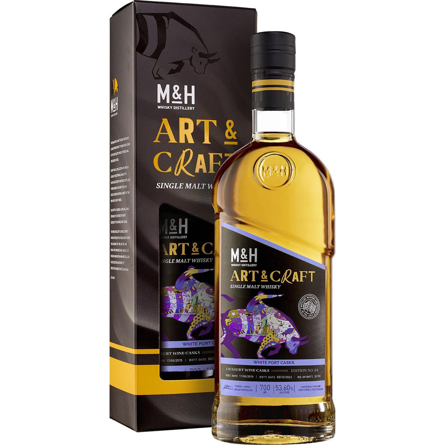 M&H Arts&Crafts White Port Single Malt 0,7 53,6%