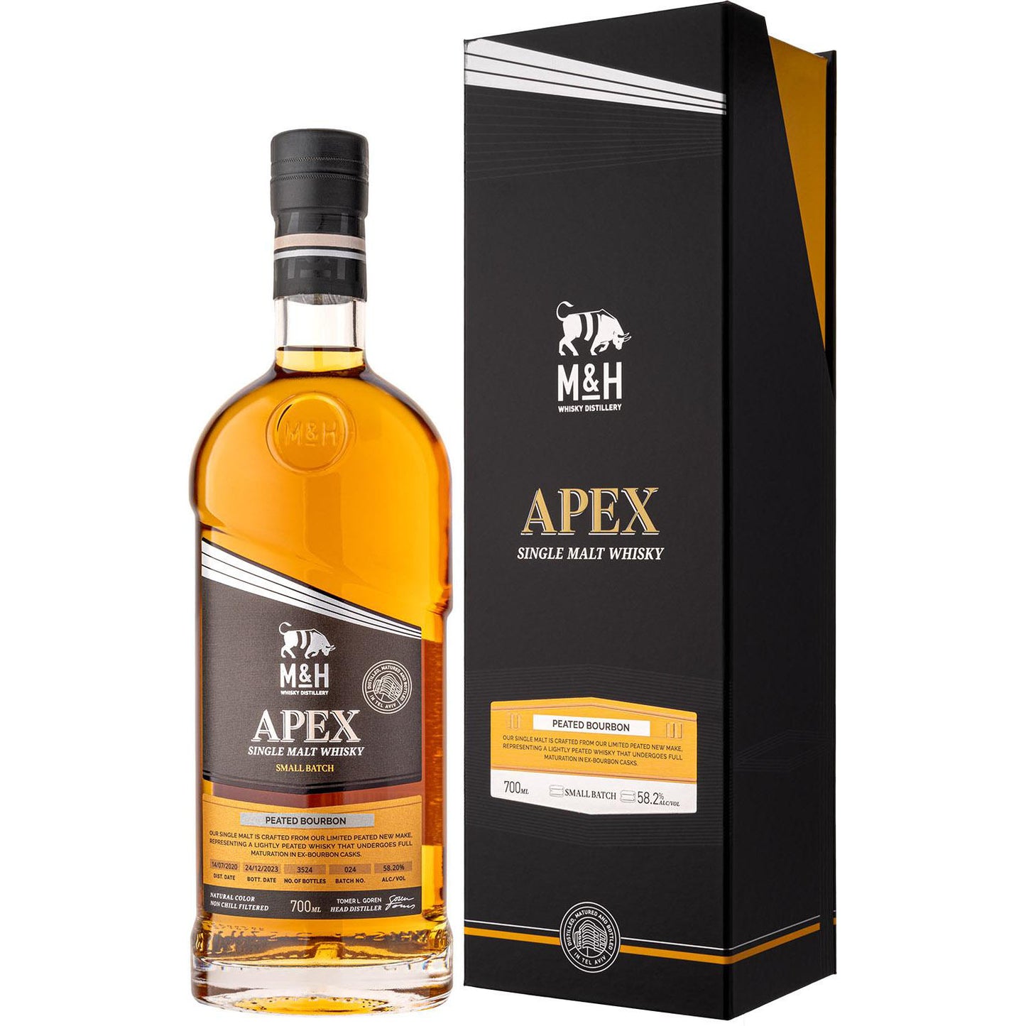 M&H Apex Batch #24 Bourbon Cask 0,7 58,2%