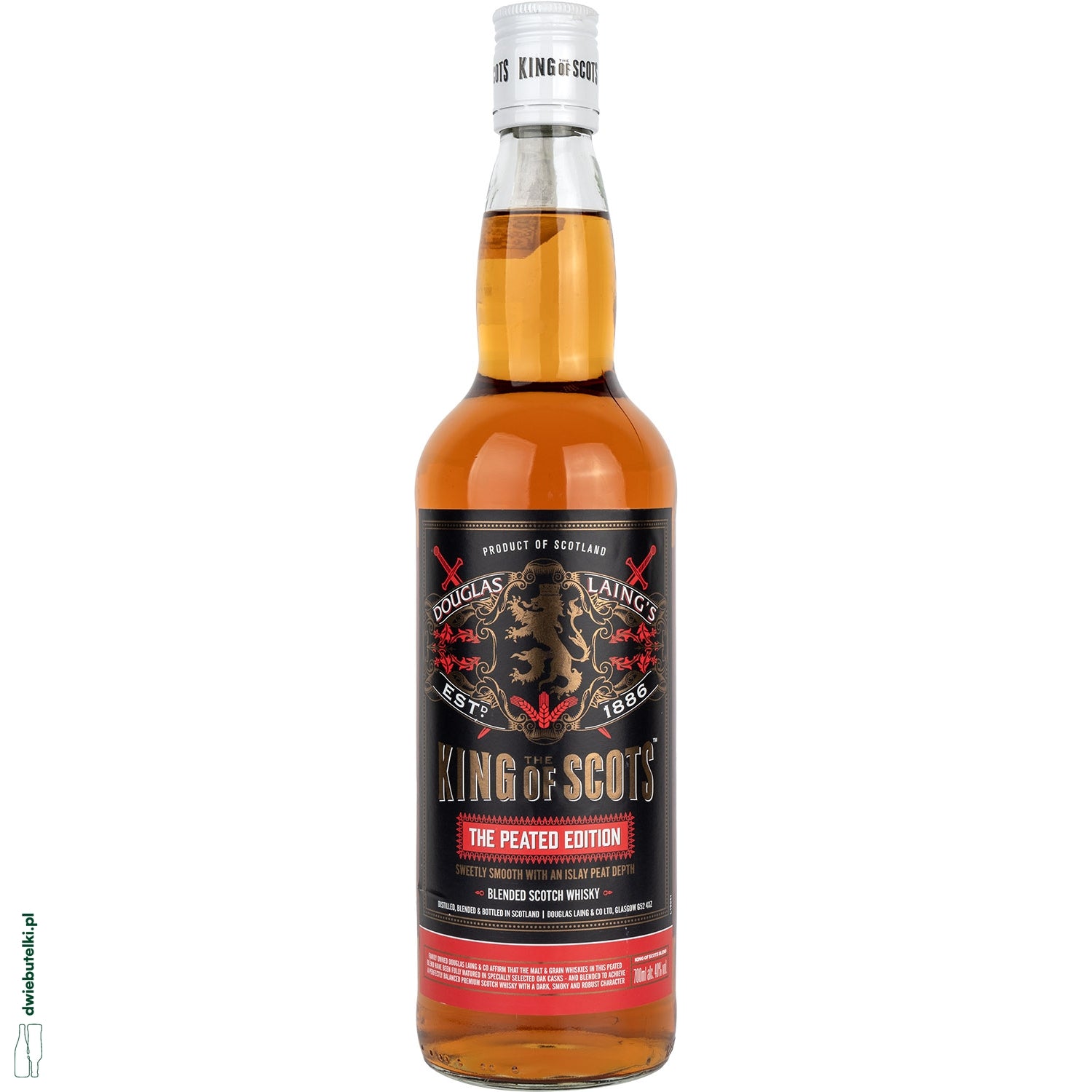 THE KING OF SCOTS PEATED BLENDED WHISKY 0,7 40%